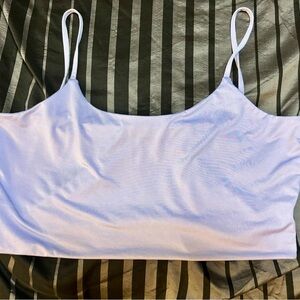 Spaghetti Strap Crop Top - Light Lavender